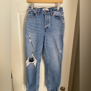 size 26/2short, Abercrombie dad high rise jeans